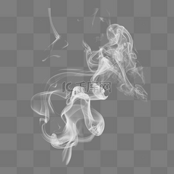烟雾透明素材图片_透明烟雾白色烟雾发热效果