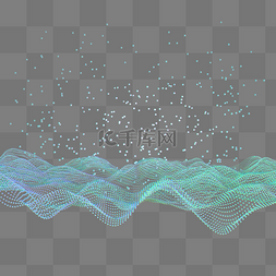 蓝色大水花图片_地形空间纹理科技智能魔幻数据光