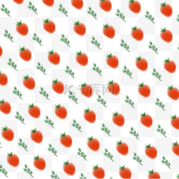水彩草莓底纹