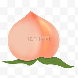 卡通水果元素图片_水果桃子