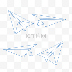 飞机图片_彩色折纸卡通飞机