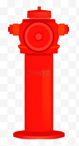 预防火灾图片_立式红色消防栓