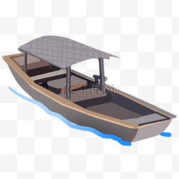 一支小船图片_木质渔船小船
