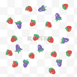 葡萄植物草莓漂浮
