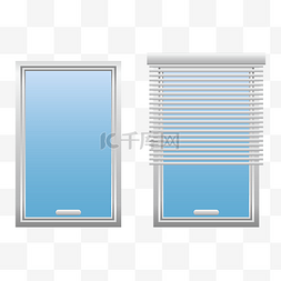 玻璃窗图片_蓝色卷帘门窗