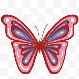 昆虫彩色飞翔的蝴蝶