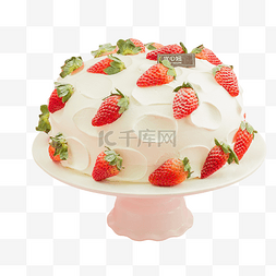 草莓蛋糕素材图片_生日蛋糕