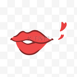 女性红唇嘴唇