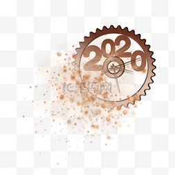2020光图片_2020年创意齿轮钟表
