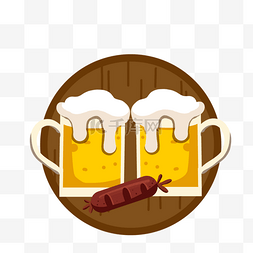 啤酒节文化图片_手绘卡通庆祝德国啤酒节