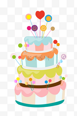 糖果图片_卡通儿童糖果蛋糕