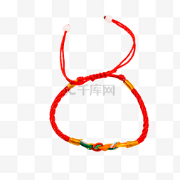 红绳图片_彩色红绳手链元素