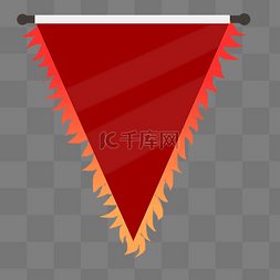 三角形红色吊旗