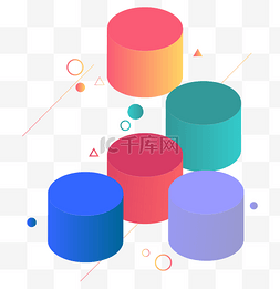几何圆柱图片_圆柱不规则形状
