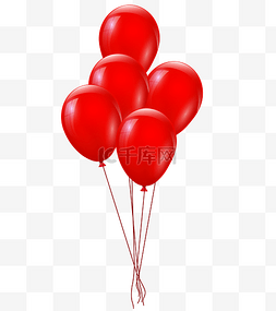 气球红色图片_仿真红色气球