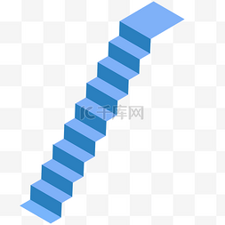 台阶图片_一个蓝色的台阶