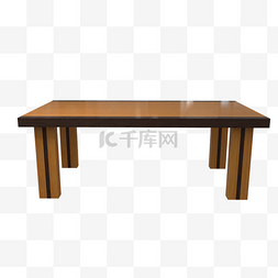 新中式实木家具餐桌正面