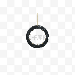 黑色的圆环 