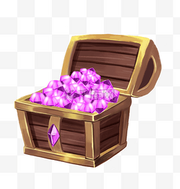 游戏宝箱图片_宝箱紫色宝石