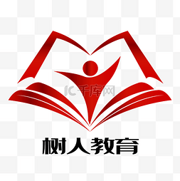 红色的书本LOGO