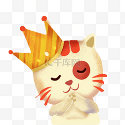 生日快乐的图片_卡通可爱的小猫咪过生日