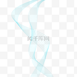 图形科技装饰图片_不规则图形波浪线条蓝色