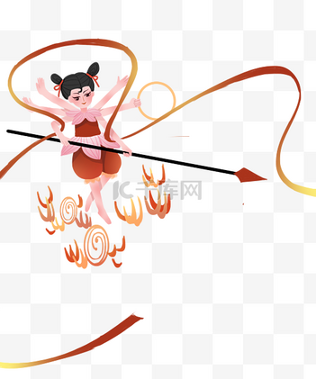 哪吒素材高创意作品