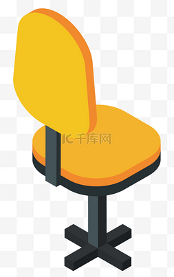 黄色座椅矢量图