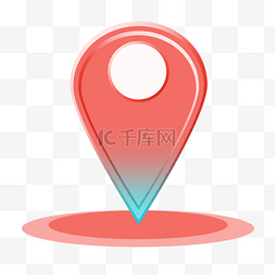红色坐标电子地图