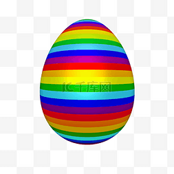彩色蛋图片_立体复活节彩蛋