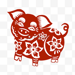 猪年剪纸春节窗花