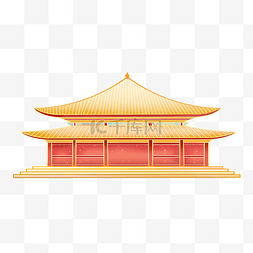 故宫紫禁城建筑插画