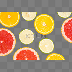 橙子西柚图片_柠檬片橙子片