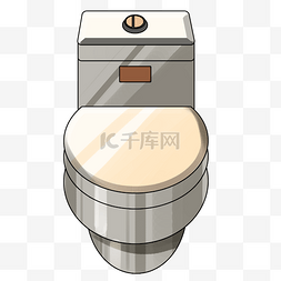 马桶图片_白色卫生间马桶插画