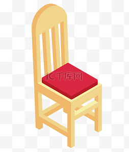 红色坐垫图片_黄色凳子靠背座椅