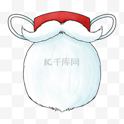 santa图片_彩色红色白色口罩santa beard口罩圣