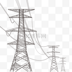 高压电线架图片_电力塔电网塔