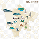 四川旅游地图图片