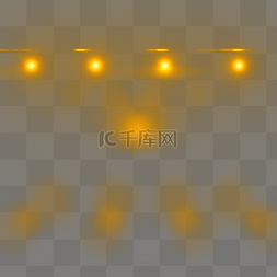 黄色科技光效png