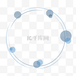 简约半透明泡泡圆框