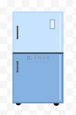 室内卡通图片_室内装修冰箱插画