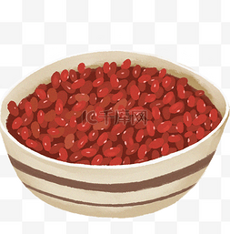 《红豆》图片_一碗红豆手绘