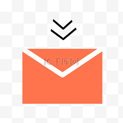 邮件图片_粉色信封邮件图标装饰