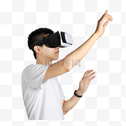 VR眼镜智能穿戴体验人像