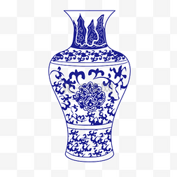 古风花纹花瓶