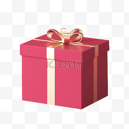 C4D圣诞节礼物盒礼品盒