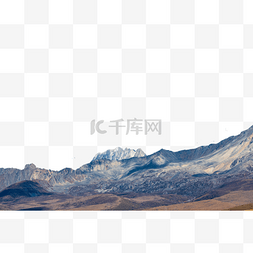高原雪山图片_亚拉雪山主峰远景