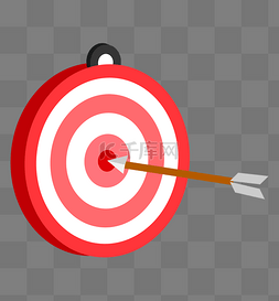 红白色圆形标靶