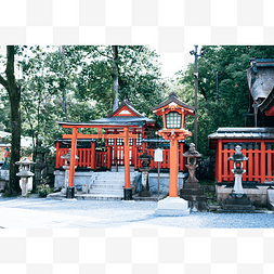 日本京都建筑古神社风光