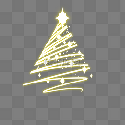 圣诞节闪光圣诞树